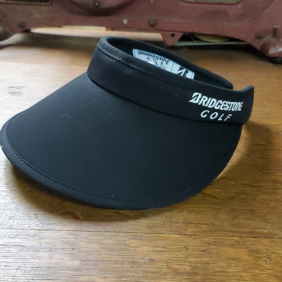 BRIDGESTONE, GOLF, VISOR, OS, LADIES, BLACK, NWOT - Picture 1 of 4